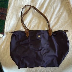 Purple Longchamp bag